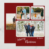 Schattigee kerst Vrolijke kerst Kaart (Voorkant / Achterkant)