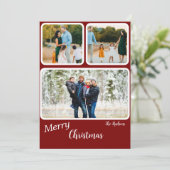 Schattigee kerst Vrolijke kerst Kaart (Staand voorkant)