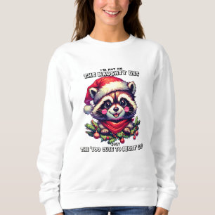 Schattigee kerst wasbeer shirt voor vakantie plezi