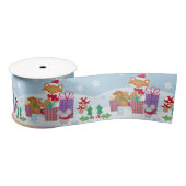 Schattigee Kerst Winter Woodland Animals Art Lint (Spoel)