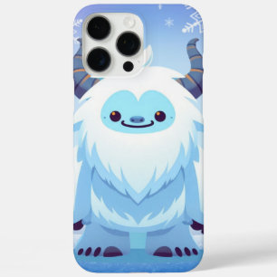 Schattigee kerst/winteryeti iPhone 16 pro max hoesje