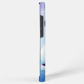 Schattigee kerst/winteryeti samsung galaxy hoesje (Rechterkant)