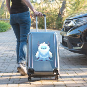 Schattigee kerst/winteryeti sticker (Koffer Insitu)