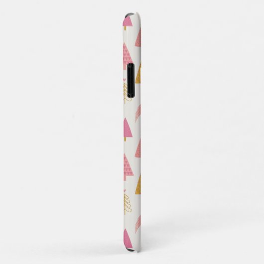 Schattigee kerstbomen Blush Pink Pattern Case-Mate iPhone Case (Achterkant/rechts)