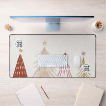 Schattigee Kerstbomen Desk Mat Muismat