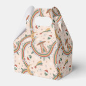 Schattigee kerstboom Alien Rainbow vakantiepatroon Bedankdoosjes (Voorkant Zijde)