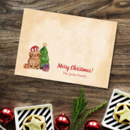 Schattigee kerstboom en luiaard Custom Post-it® Notes