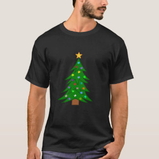 Schattigee kerstboom met puzzelstuk Ornamenten Pu T-shirt