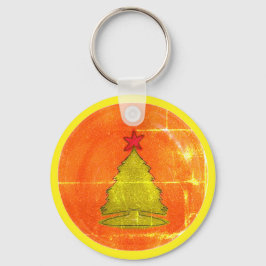 Schattigee kerstboom Sleutelhanger