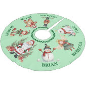 Schattigee kerstboomrok met namen kerstboom rok (Gekanteld)