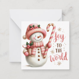 Schattigee kerstbriefjes notitiekaartje