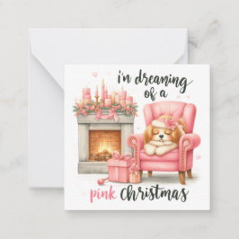 Schattigee kerstbriefjes notitiekaartje