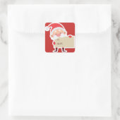 Schattigee kerstcadeau Sticker (Tas)