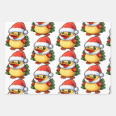 Schattigee kersteend in kerstmuts inpakpapier vel (Voorkant 2)