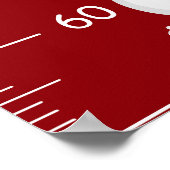 Schattigee kerstelement groeikaart poster (Hoek)