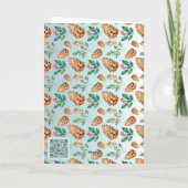 Schattigee kerstelf cadeaubon kaart (Achterkant)