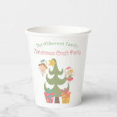 Schattigee Kerstfeeën Papieren Bekers (Voorkant)