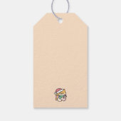 Schattigee Kersthond - Yappy Howholidays Cadeaulabel (Achterkant)