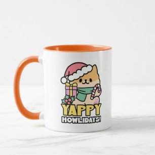 Schattigee Kersthond - Yappy Howholidays Mok