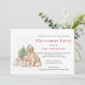 Schattigee kersthonden kerstfeest kaart (Staand voorkant)