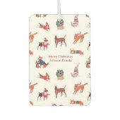 Schattigee Kersthonden Patroon Luchtverfrisser (Voorkant)