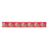 Schattigee kerstluiaard rood lint (Voorkant)