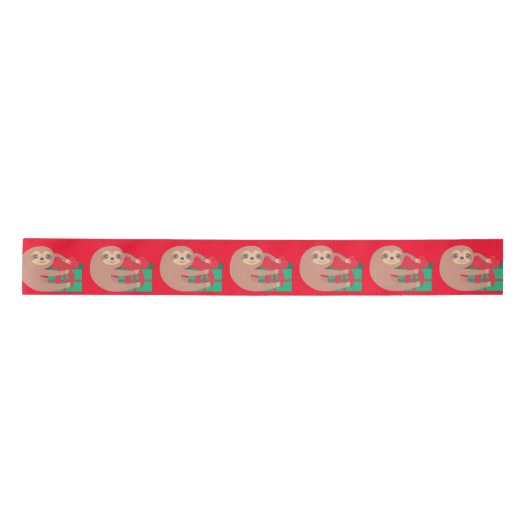 Schattigee kerstluiaard rood lint (Voorkant)