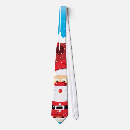 Schattigee Kerstman aangepaste stropdas (Voorkant)