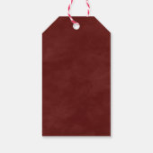 Schattigee Kerstman Ho Ho Ho Vrolijk Kerstfeest Cadeaulabel (Achterkant)