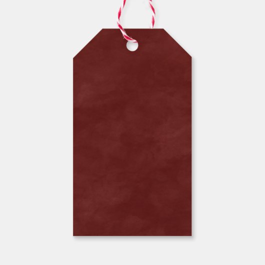 Schattigee Kerstman Ho Ho Ho Vrolijk Kerstfeest Cadeaulabel (Achterkant)