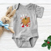Schattigee Kerstman Hoed Gingerbread Alphabet M Romper