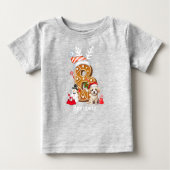 Schattigee Kerstman Hoed Gingerbread Letter B Boy (Voorkant)