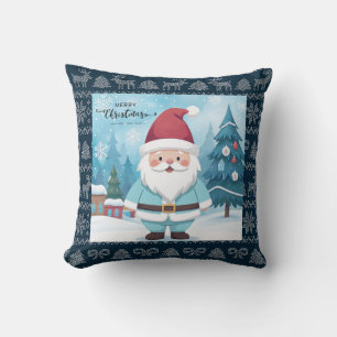 , Schattigee kerstman, kerstversiering Kussen