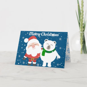 Schattigee Kerstman met Polar Beer. Kaart