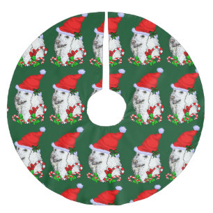 Schattigee kerstman poedel kerst kerstboom rok