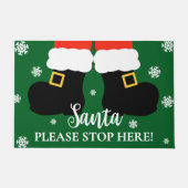 Schattigee kerstman, stop hier alsjeblieft de kers deurmat (Voorkant)