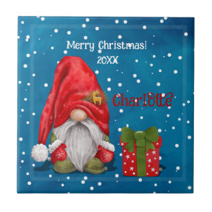 Schattigee Kerstman Tegeltje