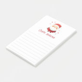 Schattigee Kerstman toevoegen naam gevoerd Kerstmi Post-it® Notes (Schuin)
