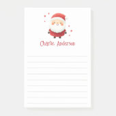 Schattigee Kerstman toevoegen naam gevoerd Kerstmi Post-it® Notes (Voorkant)