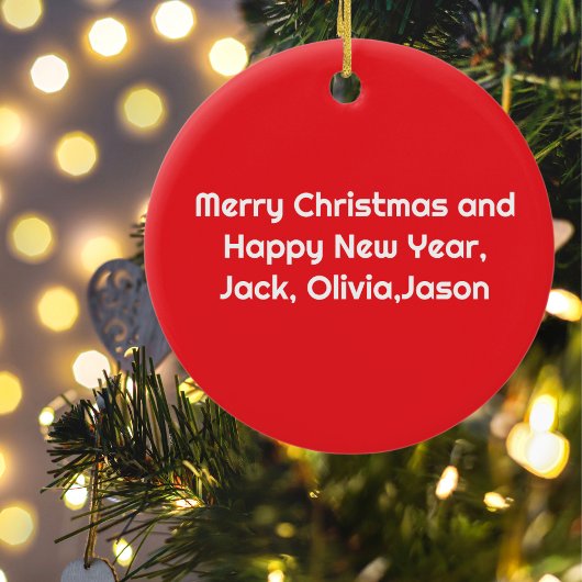 Schattigee Kerstman Vliegen in Vliegtuig & Sleigh, Keramisch Ornament