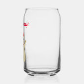 Schattigee Kerstmis Kat Custom Blikvorm Glas (Links)
