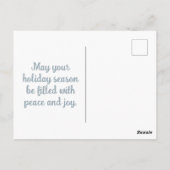 Schattigee kerstmuizen en -bomen briefkaart (Achterkant)