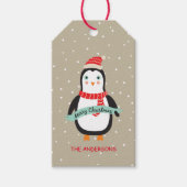 Schattigee Kerstpop "Vrolijk Kerstfeest" Personali Cadeaulabel (Voorkant)