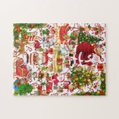 Schattigee kerstpuzzel kun je de muis vinden legpuzzel (Horizontaal)