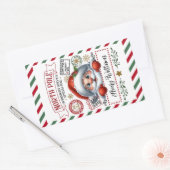 Schattigee kerstspecial van Santa Rechthoekige Sticker (Envelop)