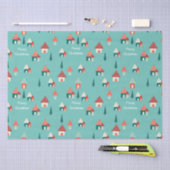 Schattigee kerststad tissuepapier (Craft)