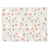 Schattigee kerstsymbolen tafelkleed (Voorkant (Horizontaal))