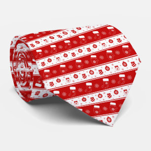 Schattigee kerstwanten, kousen & sneeuwvlokken stropdas