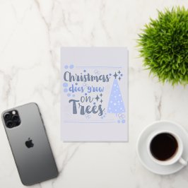 Schattigee kerstwoordspeling Gepersonaliseerde vak Folie Wenskaart