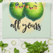 Schattigee keuken woordspeling kunst theedoek (Gevouwen)